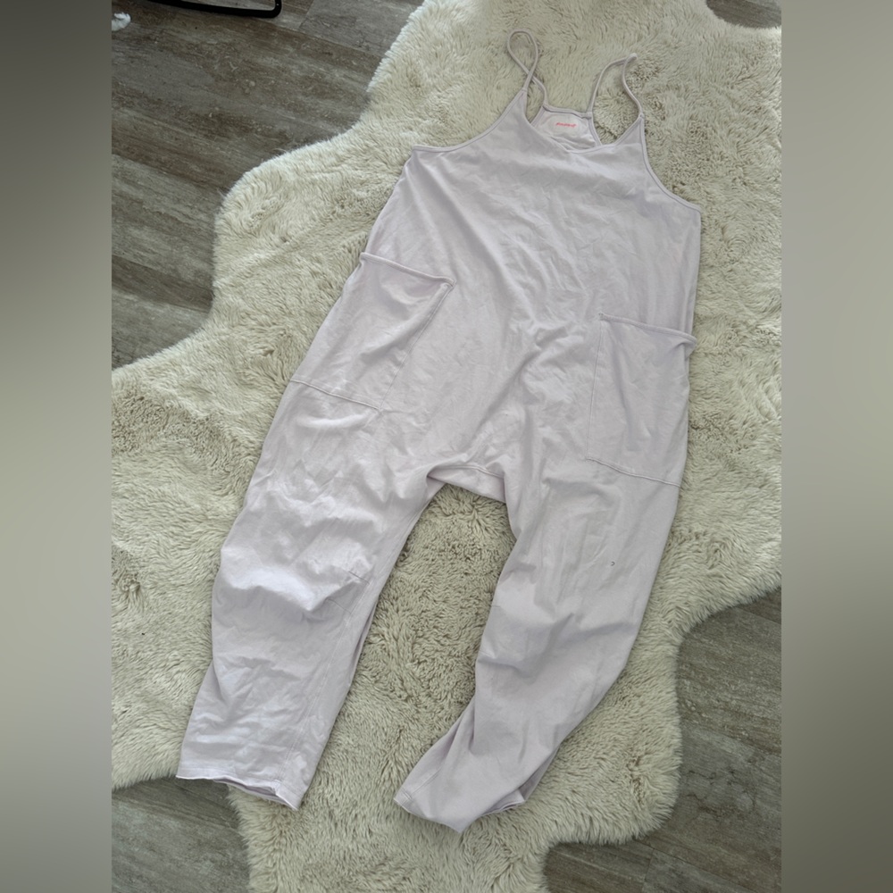 Hot Shot Romper Rose Quartz Jumpsuit Free People Sz M - *See details*